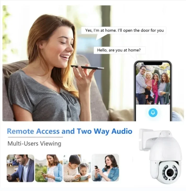 5MP 4배/10배 광학 줌 HD 4K 8MP 풀컬러 야간 투시 차량 감지 인체 자동 추적 PTZ 유선 비디오 네트워크 카메라