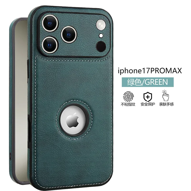 Luxury Fashion Leather Case with Air Shockproof and Premium Camera Lens Protection