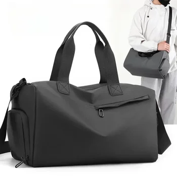 Borse da viaggio alla moda per donna Borsa sportiva da uomo di grande capacità Borsa da weekend impermeabile Sac Voyage Borsa a tracolla femminile asciutta e bagnata