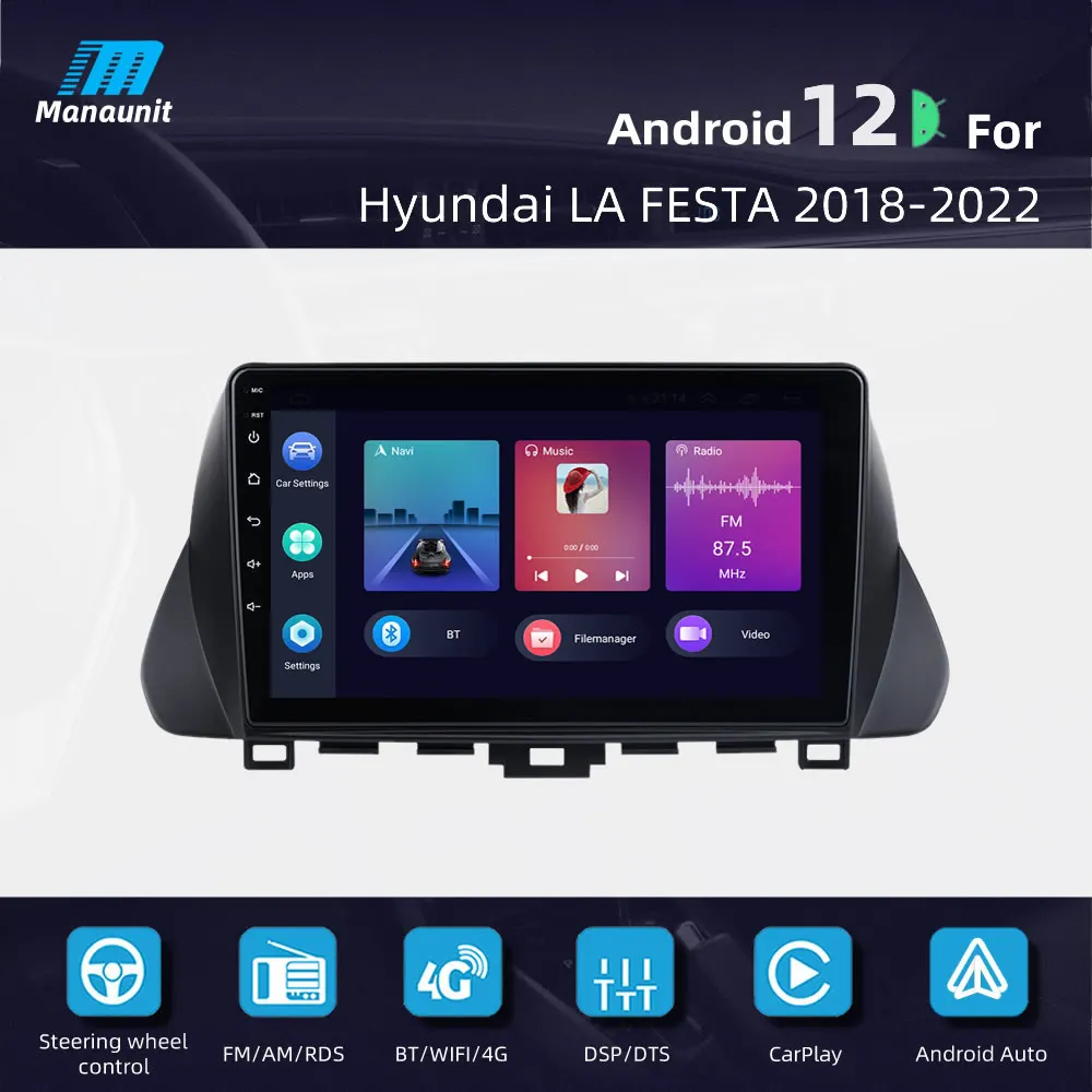 

Автомобильная магнитола 9 дюймов для HYUNDAI LA FESTA 2018 2019 2020 2021 Wifi мультимедийный видеоплеер навигация GPS 2Din DVD стерео головное устройство