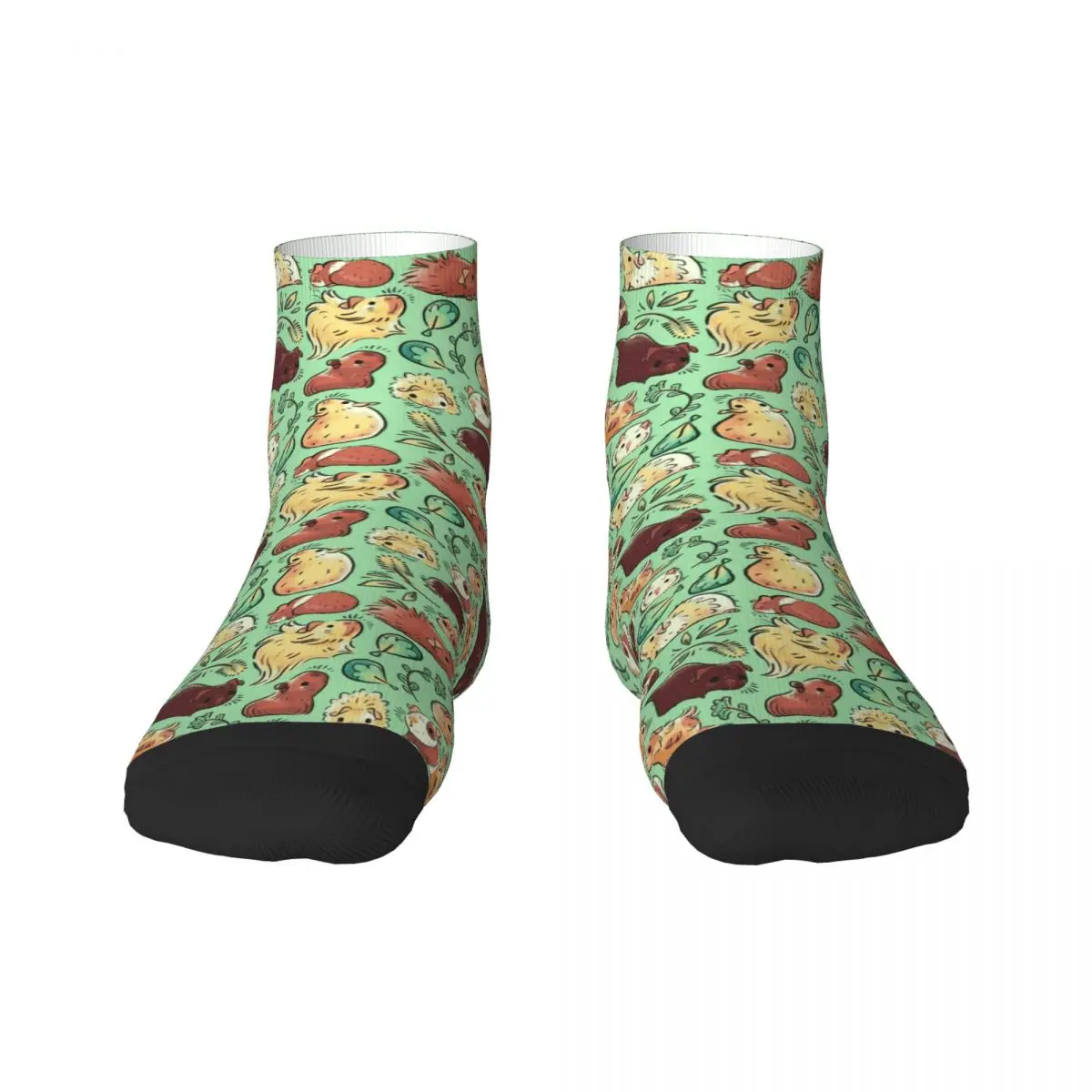 

Guinea Pig Huddle Mens Crew Socks Unisex Kawaii 3D Print Animal Dress Socks