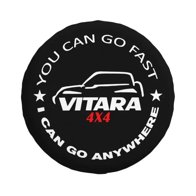 Tire Cover Go Adventure Off Road Tire Cover 4WD 4x4 RV Spare Wheel Protector for Vitara Jeep Grand Cherokee 14" 15" 16" 17" Inch
