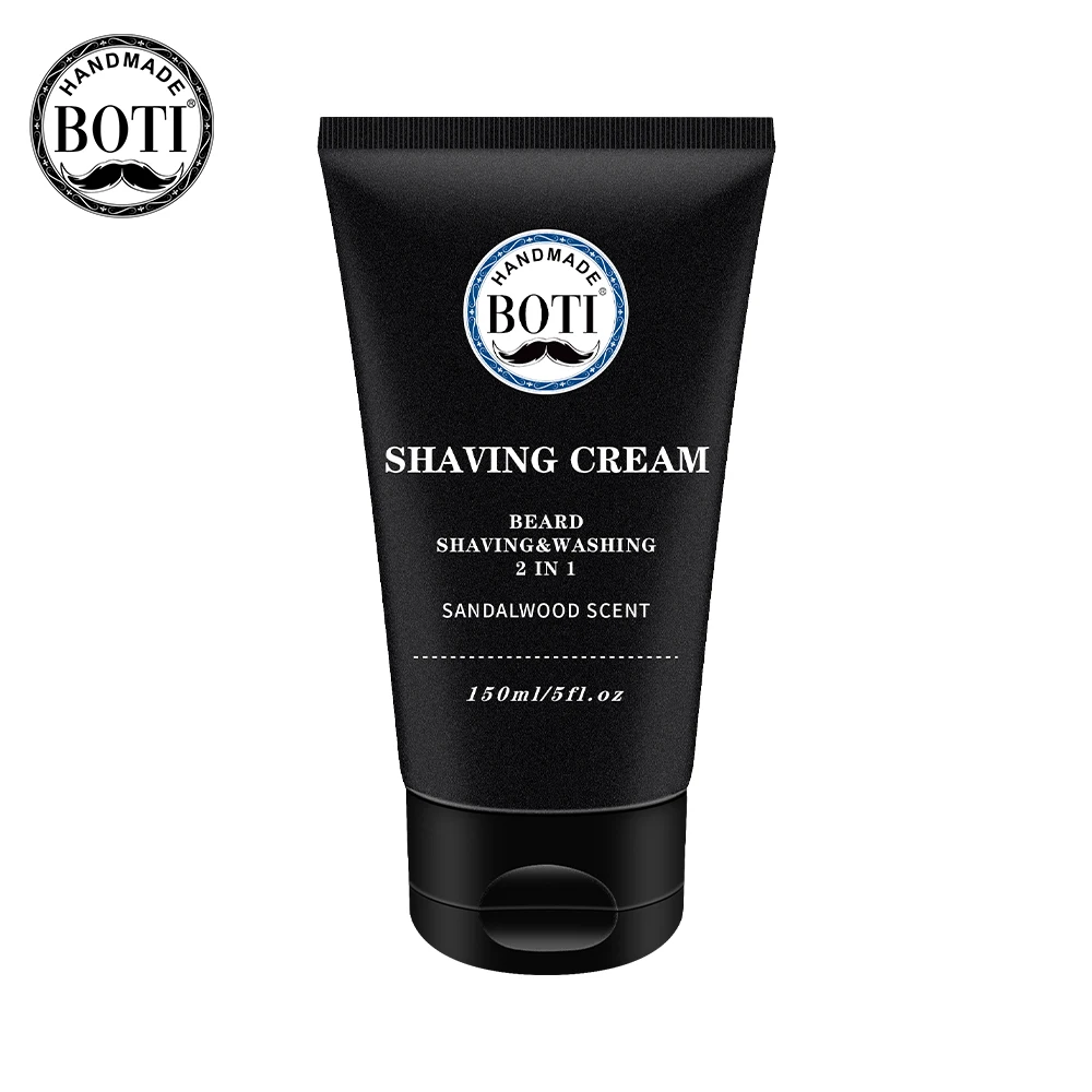 Boti Sandalwood Shaving Cream Shaving 2 In 1 Combination Men's Beard Wet Barber Shop Professional Cleaning Beard
