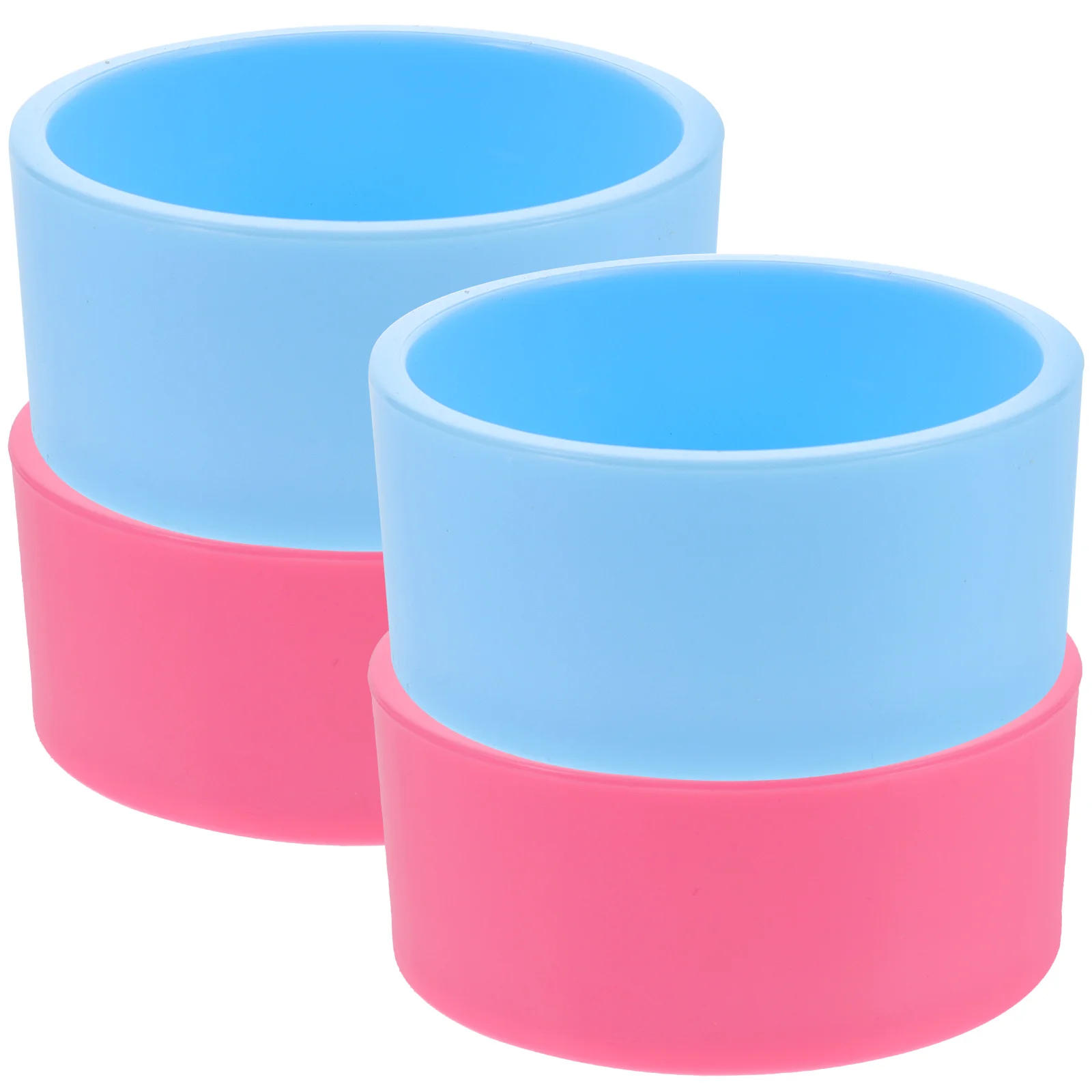 

4 Pcs Hedgehog Feeder Compact Hamster Bowl Replaceable Chinchilla Plastic Guinea Pig Supplies