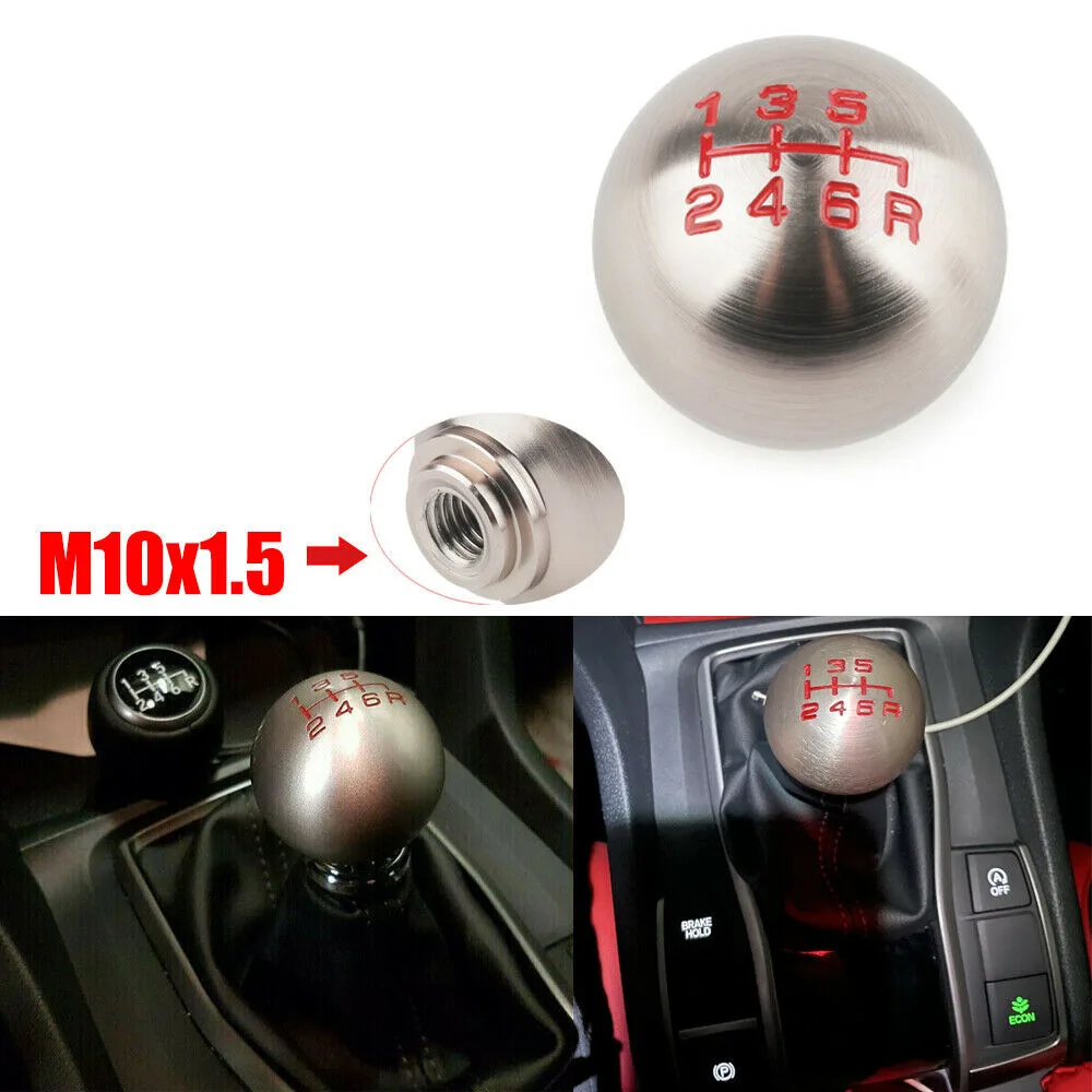 Алюминиевая ручка переключения передач 5/6 скоростей JDM в форме шара M10 * 1 5 для Honda