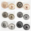 10PCS Of Retro British Style Uniform Metal Wheat Crown Button Gold Silver Academy School Uniform Button 1