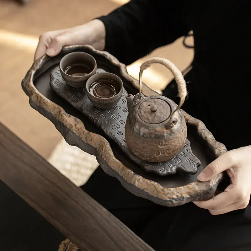 

Креативный поднос в форме сердца, чайная доска, китайский фотографический поднос, керамический подшипник для сухого пивоваренного стола, поднос для хранения воды