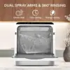Mini Portable Dishwasher Countertop Compact Dishwashers, Tabletop Small Dishwasher with 5L Built-in Water Tank with 6 Modes 3