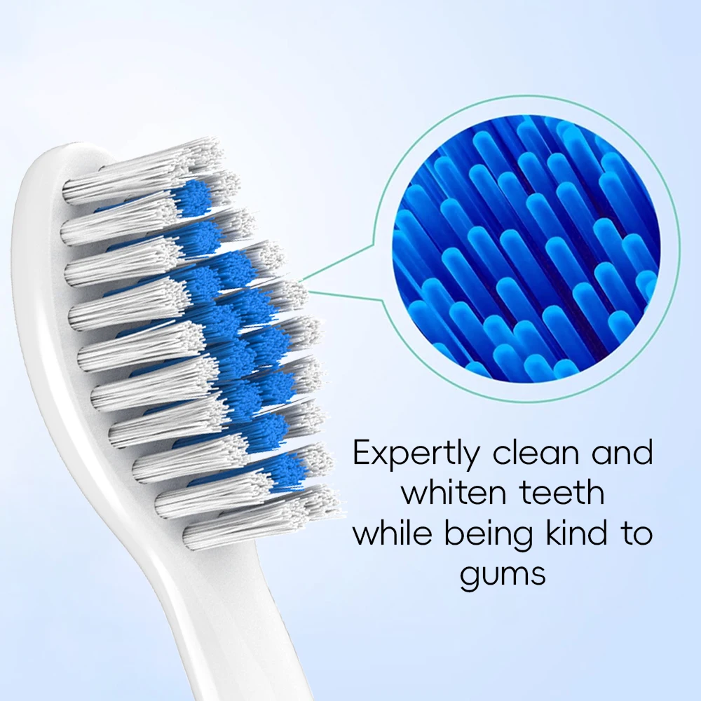 2/4/8/12/20 Pcs Soft Replacement Brush Heads Compatible with Philips Electric Toothbrush, Toothbrushes Head Refill for 1100 4100