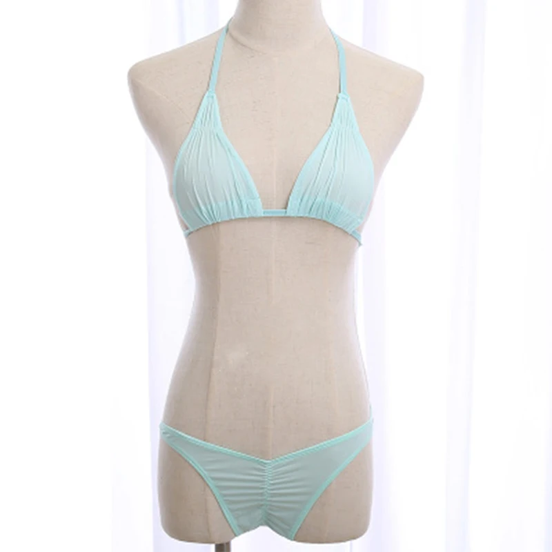 Mini Transparent Bikini Set for Women Extreme Tiny Triangle Micro Swimwear Beachwear Bathingsuit Underwear Lingerie bikini set women swimwear bikini swimsuit