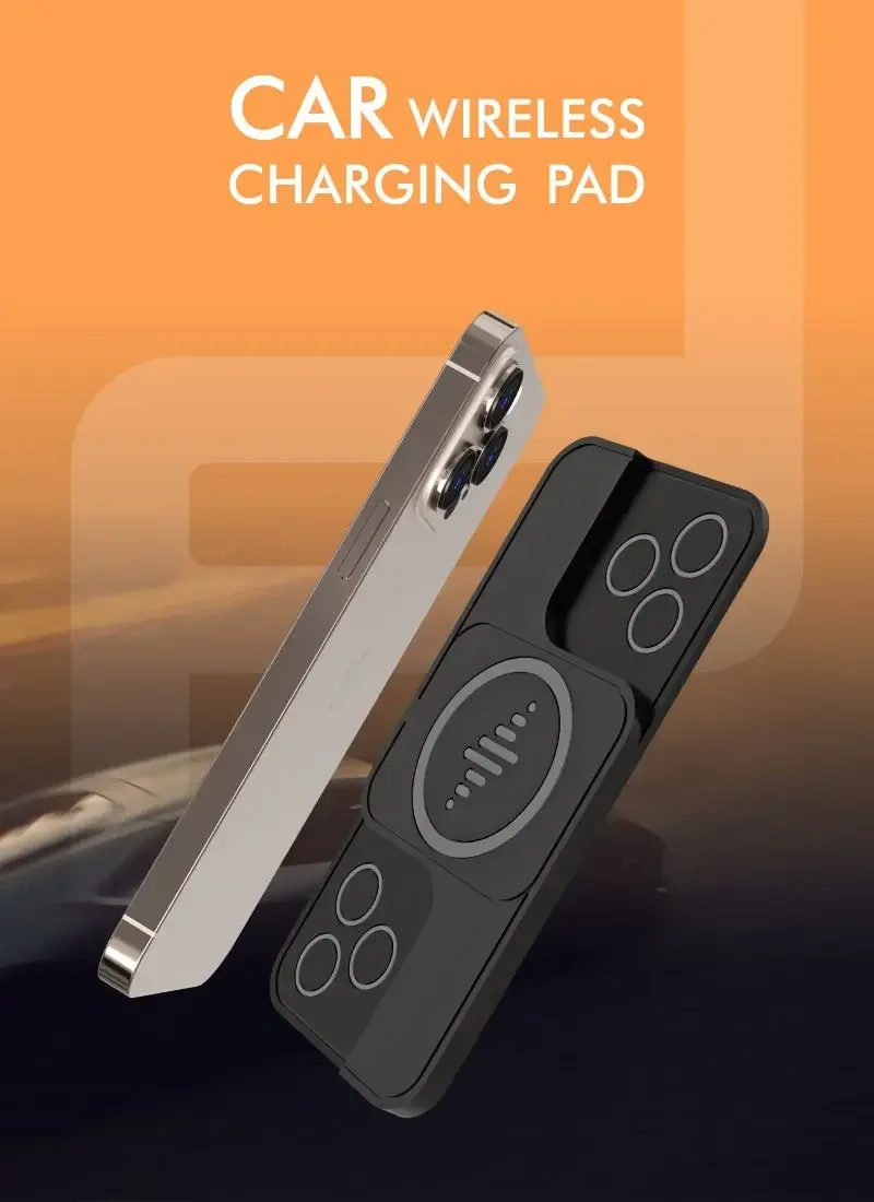 20W Fast Car Wireless Charger Pad For iPhone 16 15 14 13 Samsung Huawei AirPods Phone Non-slip Quick Car Wireless Charging Stand