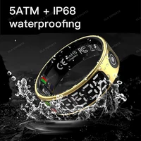 2025 New Smart Ring Smart Touch LED Disaply Screen Ring Gesture Swipe Video Health Monitor 5ATM Waterproof SmartRing Men Women - Image 5