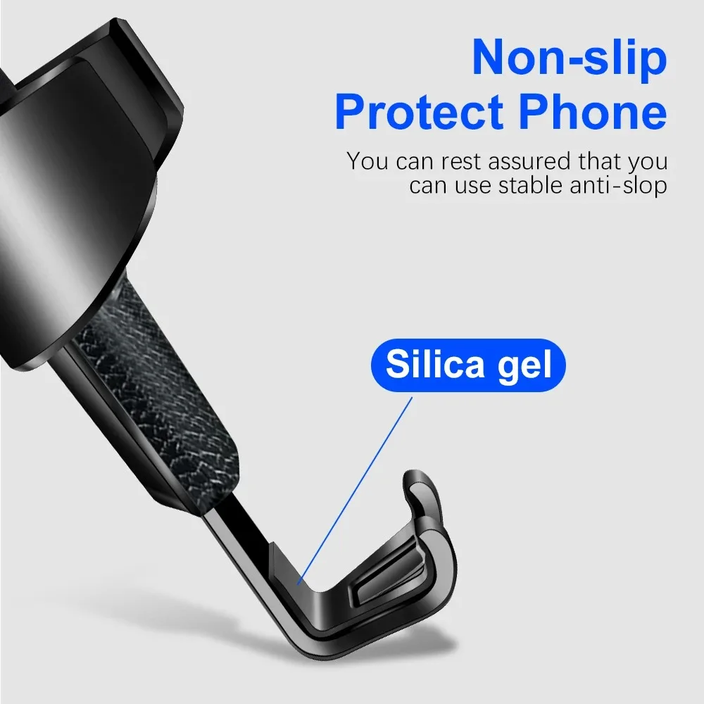 Universal Car Holder Mount Air Vent Clip Gravity Mobile Phone Stand Smartphone GPS Support For iPhone Xiaomi Huawei Mobile Phone