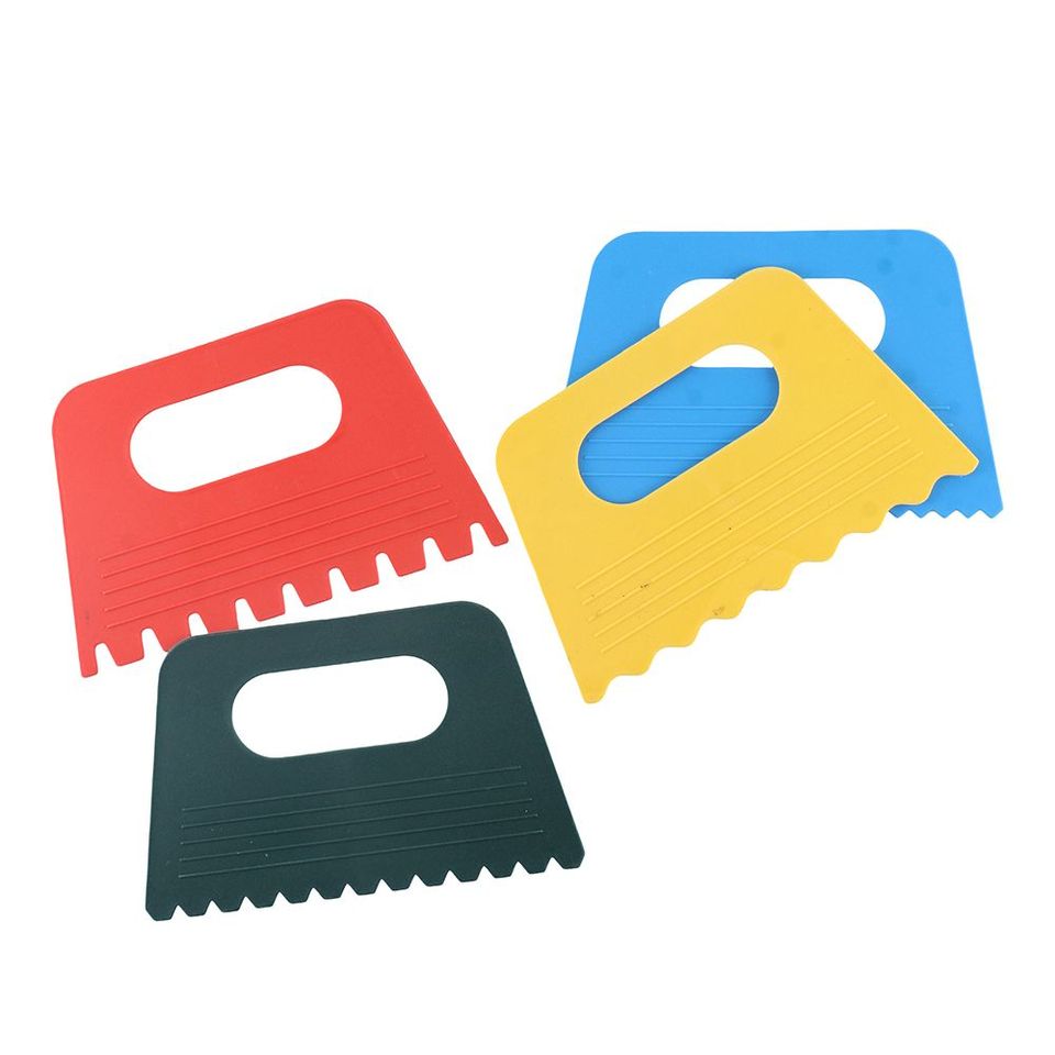 4 Pack Plastic Scrapers, Paint Scrapers Scraper Sculpture Tool Pottery Tools