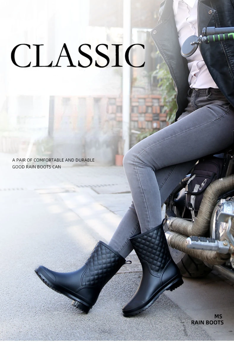 Stivali Di Gomma Donna Impermeabili - Altezza Ginocchio E Antiscivolo - Foto 8