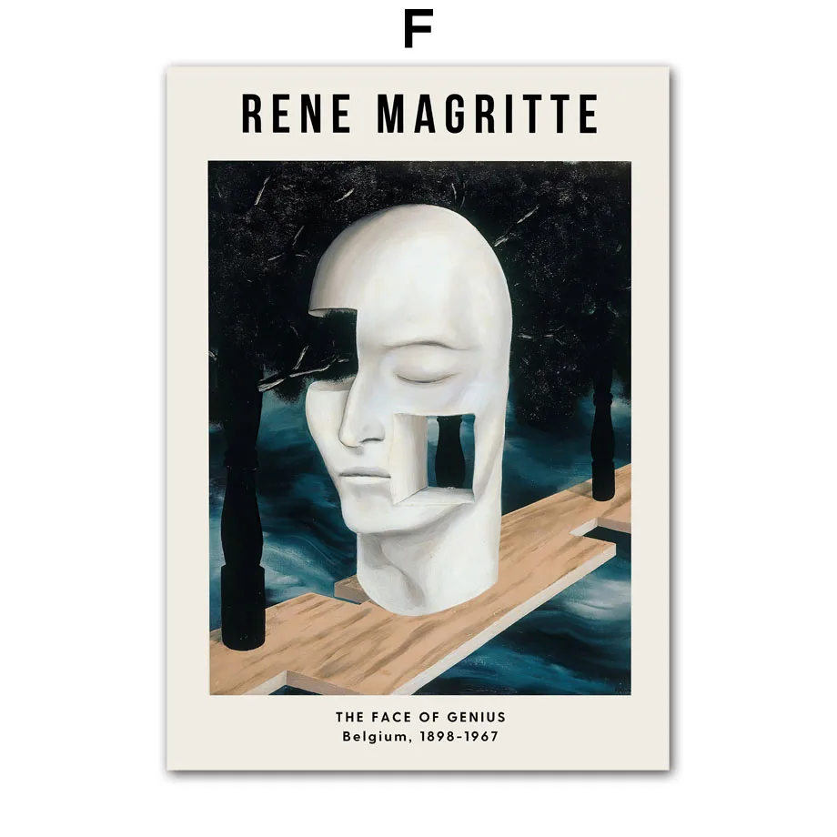 Rene Magritte Apple Face