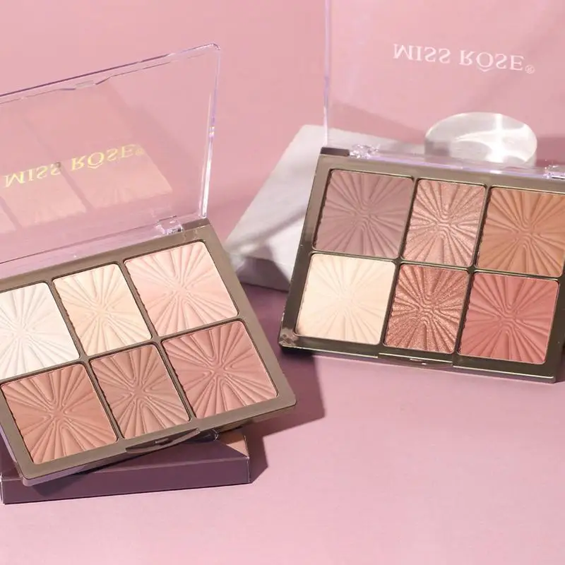 สีแก้ไขคอนซีลเลอร์6สี Highlight Palette Dark Circle Corrector Tint คอน