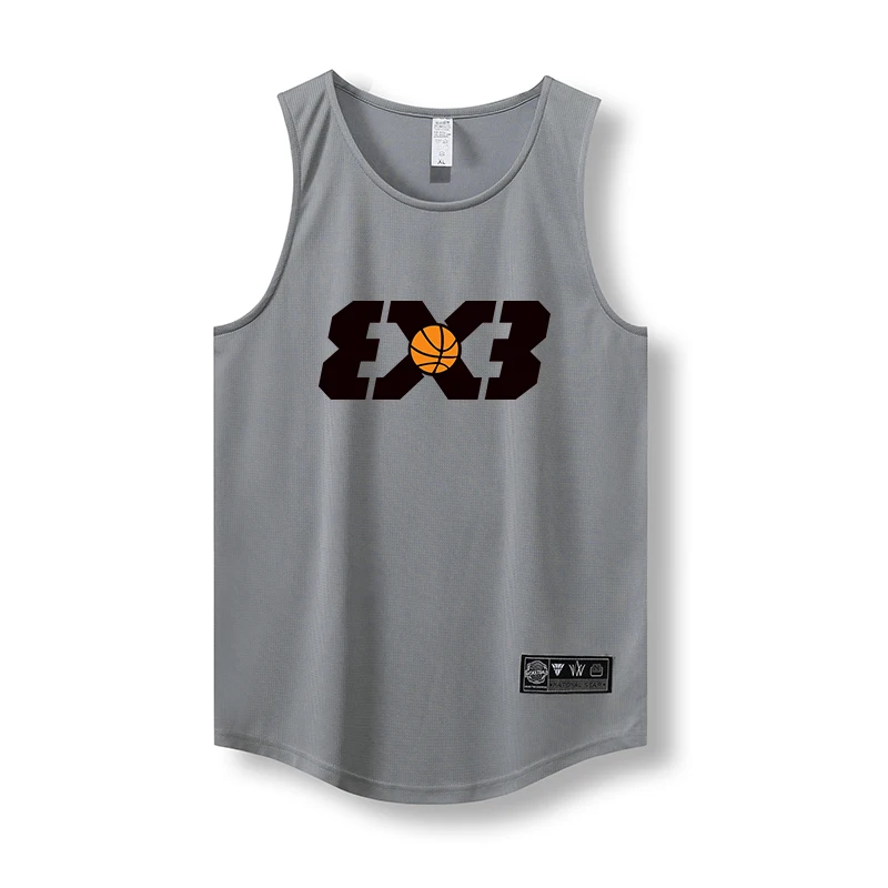 Polyester basketball jersey top quick dry basketball uniform mesh breathable sport training shirt for men basketball jerseys men sport tees