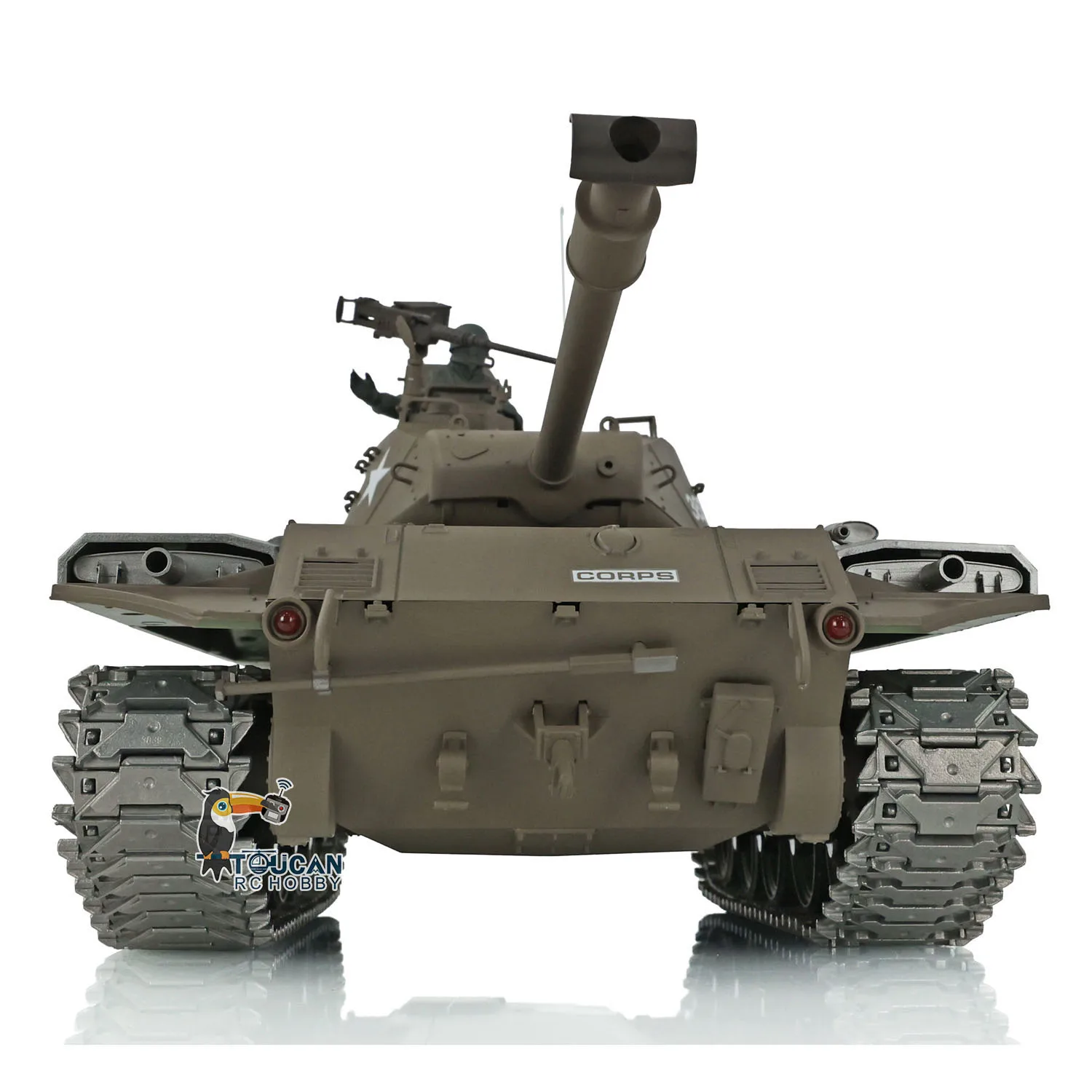 Henglong Upgraded Ver 1/16 Scale 7.0 Walker Bulldog RC Tank PV 3839 360 Turret BB Shooting Metal Tracks Toys TH17328-SMT7 2