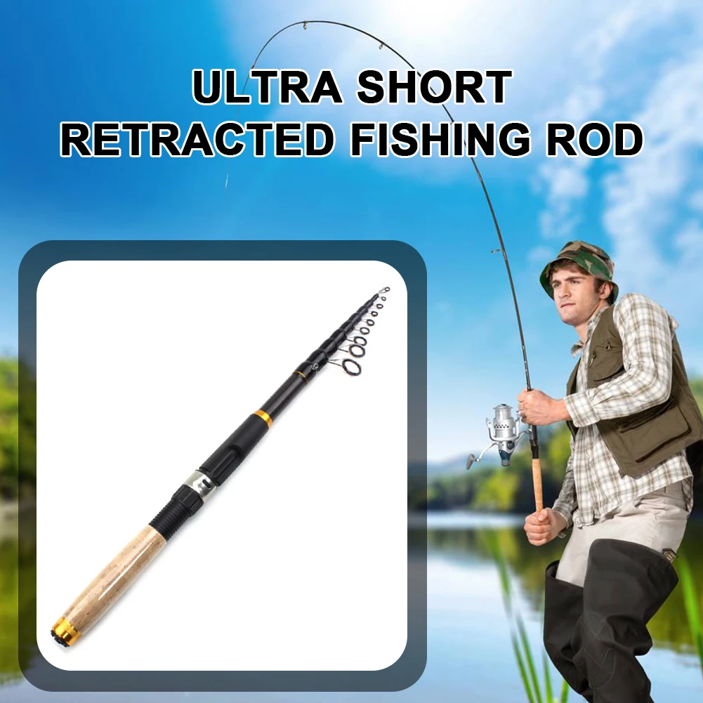 1.8m 2.1m 2.4m 2.7m 3.0m 3.6m Fishing Rod Ultra Short Telescopic Carbon  Fiber Spinning Fishing Rod Portable Sea Fishing Pole - AliExpress