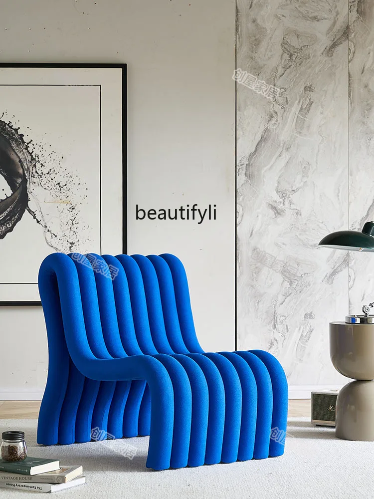 

Creative Strange Shape Chair Designer Couch Waterfall Chair Living Room Minimalist Lazy Bone Chair Leisure Recliner