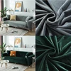 Velvet Sofa Cover Elastic 1/2/3/4 Seater Sofa Covers  Protector For Living Room Velvet Plush L Shaped Corner Solid Couch Cover 5