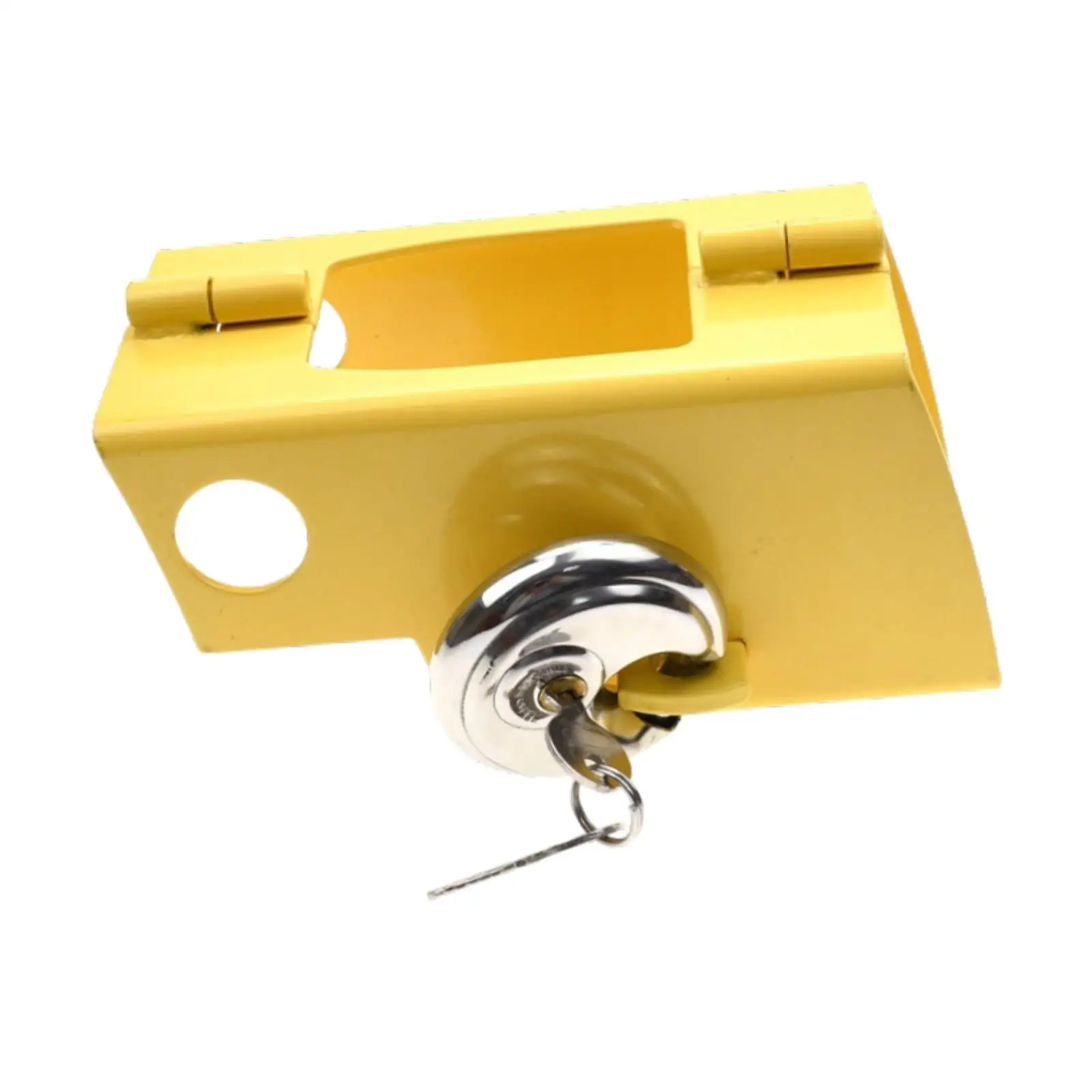 Hitch Lock for Trailer Bright Yellow Padlock Practical Wear Resistant Premium Trailer Hitch Lock for Trucks Boats trailer coupling lock