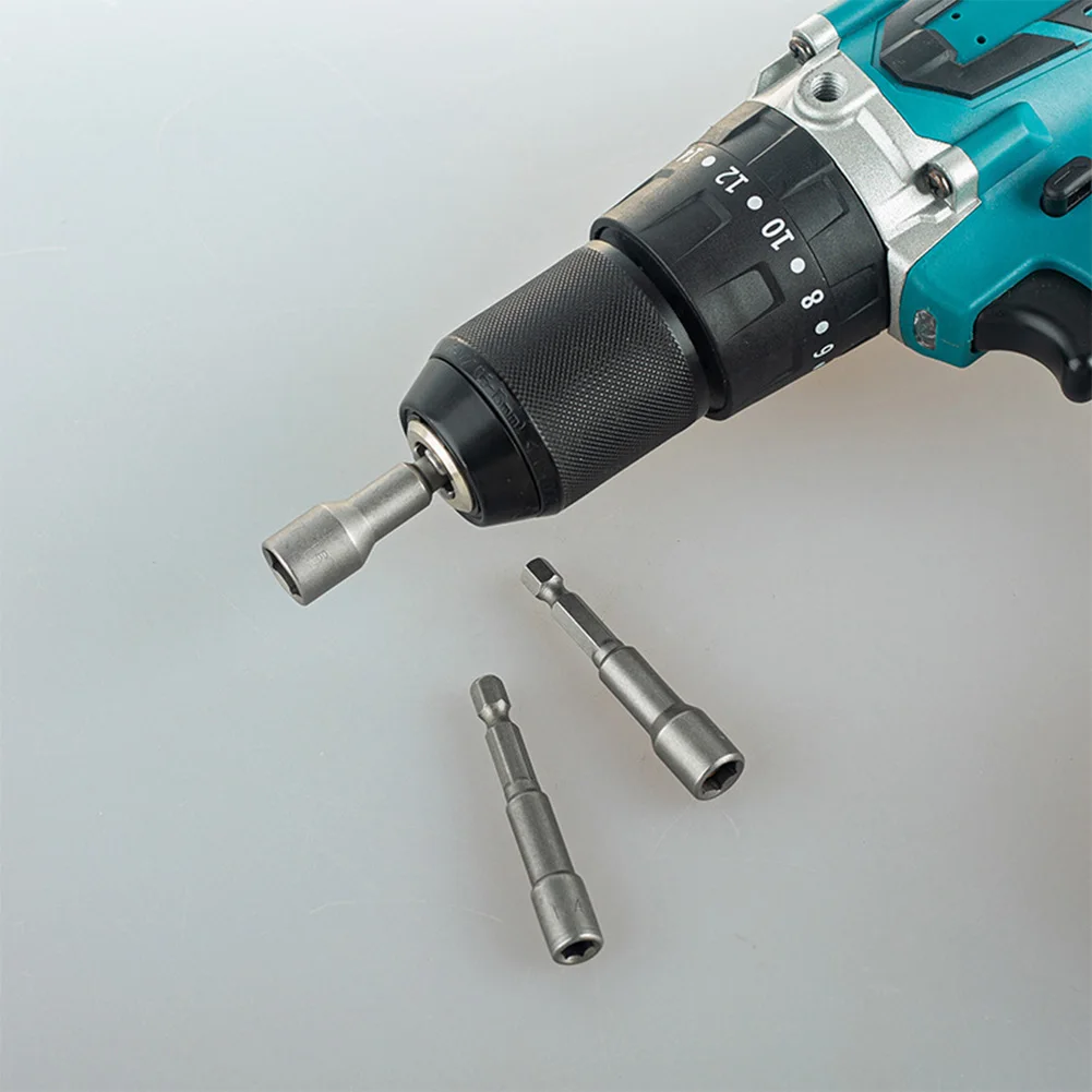 5Pcs Magnetic Nut Driver Hex Head 1/4 5/16 3/8 7/16 1/2 Inch Magnetic Nut Screwdriver Hex Key Screwdriver Hand Tools Accessories