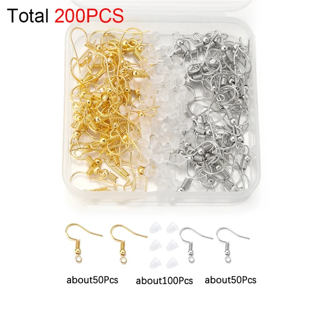 450-1450pcs/Box Jewelry Making Kits Lobster Clasp Open Jump Rings End Crimps Beads Box Sets Handmade Bracelet Necklace Findings L9 Gold Rhodium