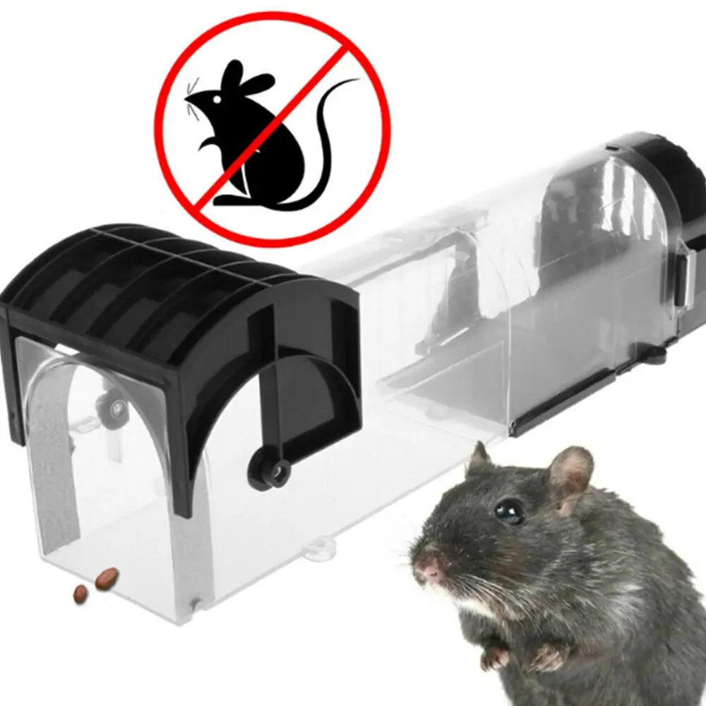 Efficace Trappola Per Topi Intelligente In Plastica Riutilizzabile Live Humane Rat Mouse Catcher Cage Per Il Rifiuto Del Controllo Dei Parassiti Del R