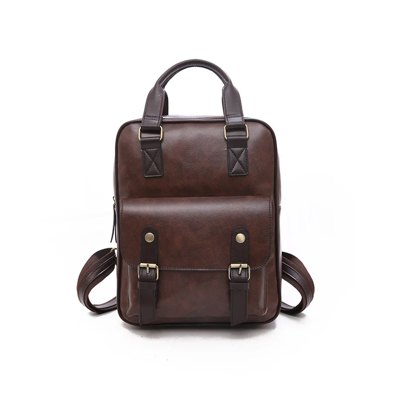 

Vintage Backpack Women PU Backpacks Fashion Leather School Backpack Bags for Teengers Girls Large Capacity Shoulder Bags
