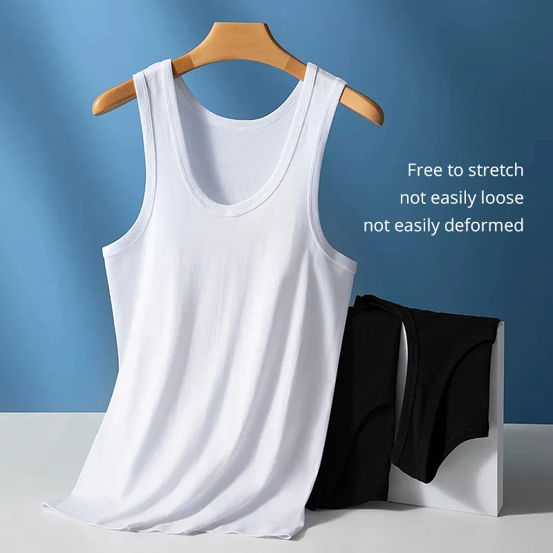 3/1 piece men’s pure cotton vest fitness training jacket Four seasons solid color tight sleeveless T-shirt teenagers casual Joke BEST SELLERS