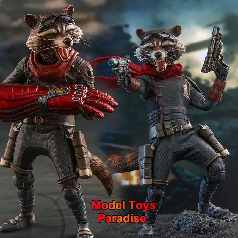 

HOTTOYS HT MMS548 1/6 Men Soldier The Avengers Rocket Raccoon Super Hero Full Set 12inch Action Figure Collectible Toys Gifts