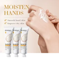 Crème pour les mains au riz, contenant de l'extrait de riz, hydrate et nourrit sans rendre la peau grasse, nourrit en profondeur, a une texture délicate, soin des mains, entretien saisonnier, emballage portable, facile à transporter 1