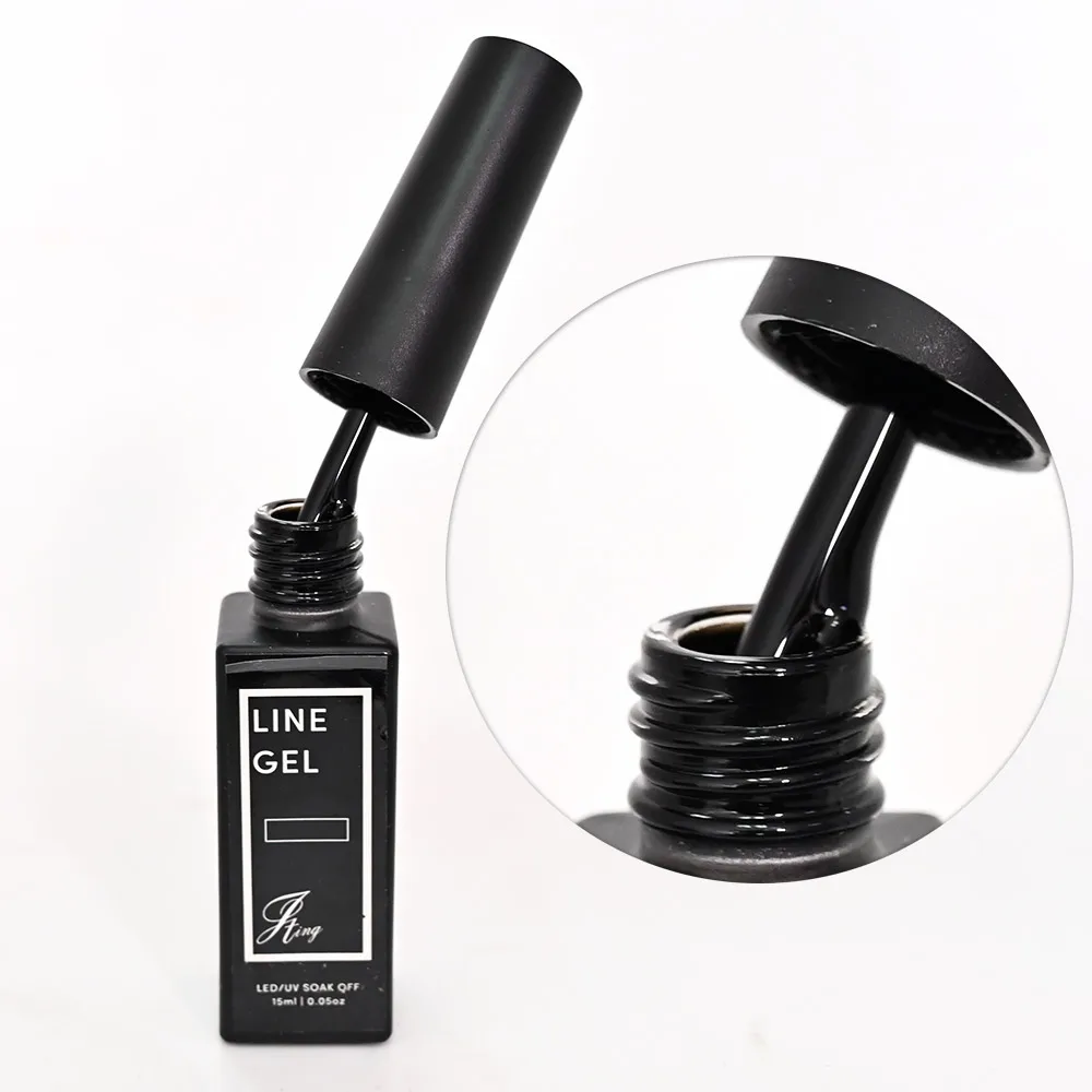 1 Bottle (12ml/g) Nail Art Liner Gel Polish Paining Drawing Brush Nail Decorations Pens UV/LED Varnish Paint Lacquer JFH453#e