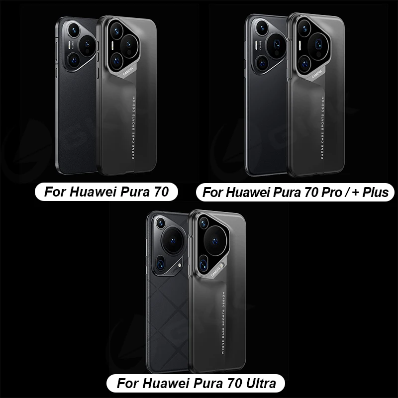 Luxury Blade Armor Plastic Case For Huawei Pura P70 Ultra Pro + Camera Protectiv