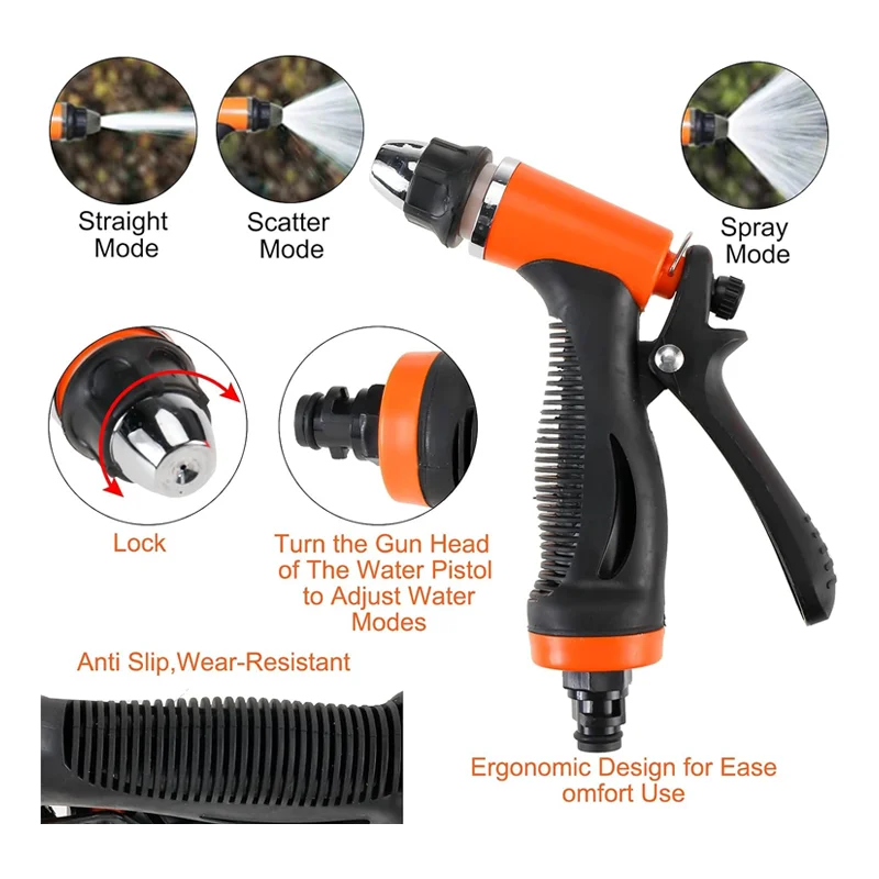 PetierWeit 12V Portable Car Wash Pump - 145 PSI High Pressure Cleaning Kit