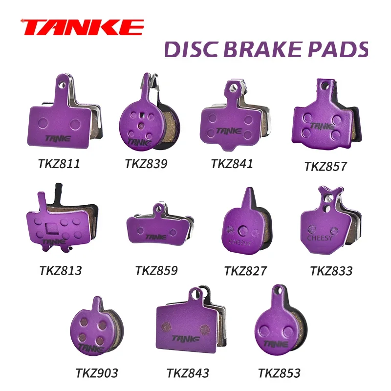 TANKE MTB Semi Metal Fahrrad Bremsbeläge Leise Für Fahrrad Scheibenbremse M8020 M6100 MT200 Guide Code E9 DB ER MT4/6 Radfahren Fahrrad Teil