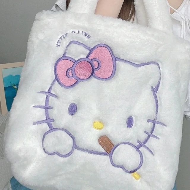 Sanrio Pink Felt Hello Kitty Messenger Bag - Hello Kitty Laptop Bag