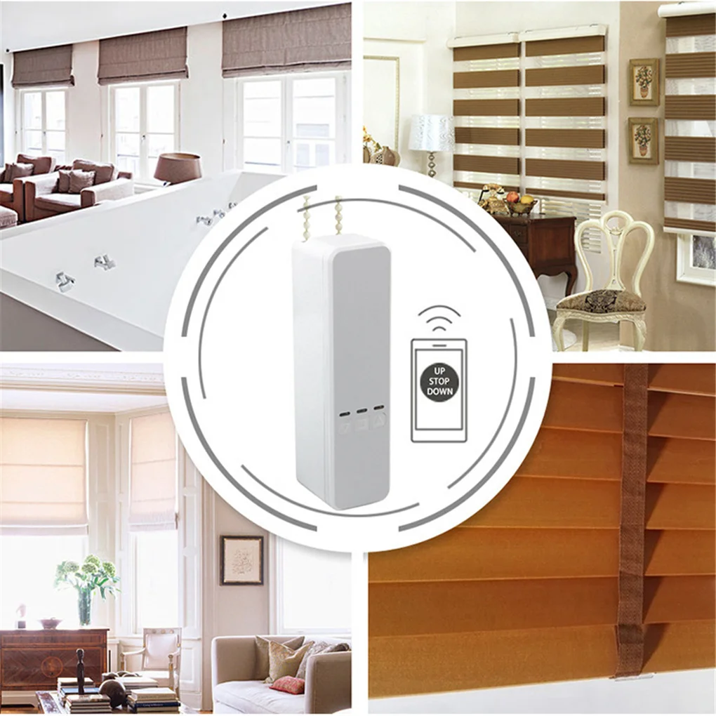 สมาร์ท WiFi ไฟฟ้าผ้าม่านมอเตอร์รีโมทคอนโทรลผ้าม่านระบบสไลด์ชัตเตอร์ไดรฟ์ RF ชุดมอเตอร์ Home Assistant US Plug 1