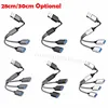 28/30cm USB Splitter Cable USB Male to 3/2 USB 2.0 Female Extension Cord ,USB Port Hub Data Power Split Adapter 1