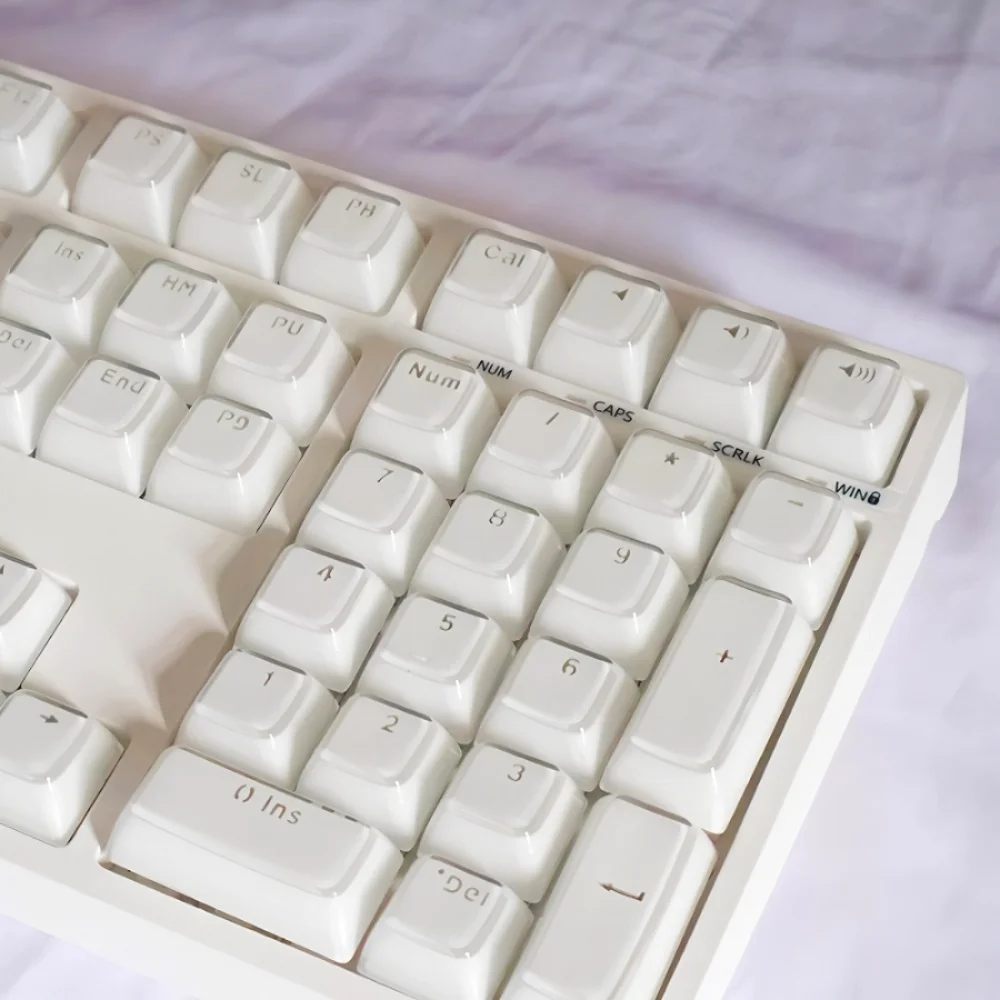 Transparent Keycap Set PBT+PC 136 Key OEM Crystal Keyboard Keychain ...