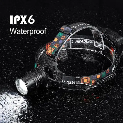 USB Rechargeable Aluminum Alloy Headlamp Super Bright Front Head Lamp 3 Lighting Modes Zoomable Head Lights Forehead Light - Image 6
