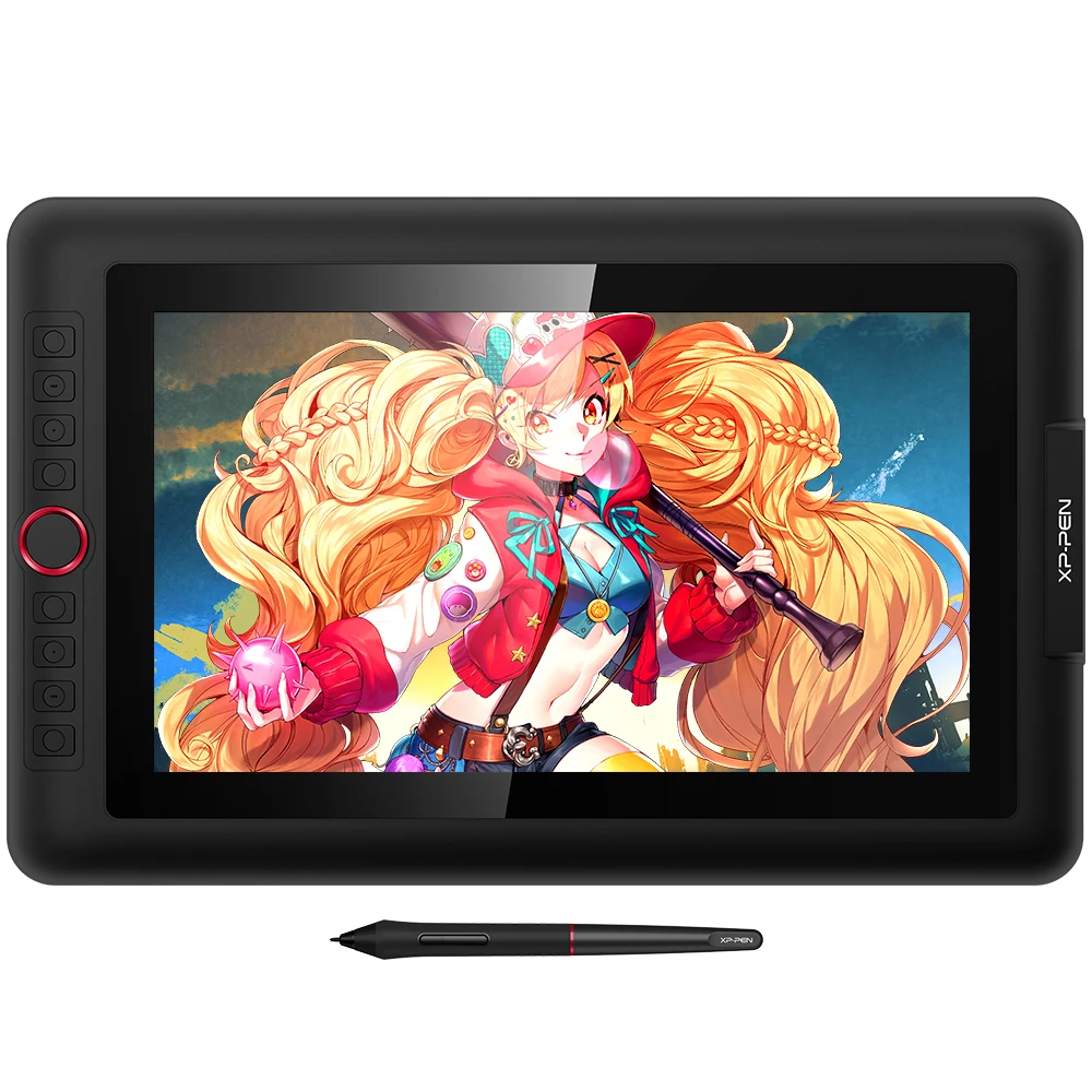 XPPen Artist 13.3Pro Graphic Drawing Tablet Monitor 13.3 Inches 123%sRGB Pen display Monitor with 60 Tilt 1 Roller Wheel
