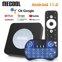 Mecool KM2/KM2 plus 4K Android TV Box Amlogic S905X4 2GB 16GB USB3.0 100M LAN 2.4G 5G WiFi doby atmos Audio TV BOX 2022 new 1