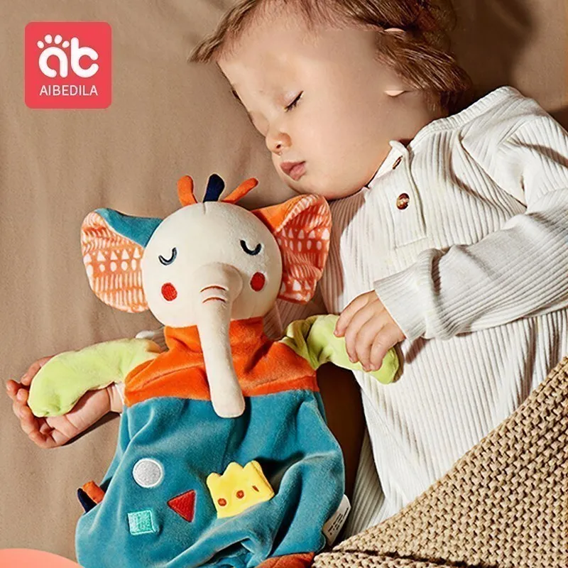 

AIBEDILA Newborn Baby Sleeping Dolls Appease Towel Comfort Towel Hand Puppet Toy Sleep Artifact Can Bite Doll to Comfort Doll