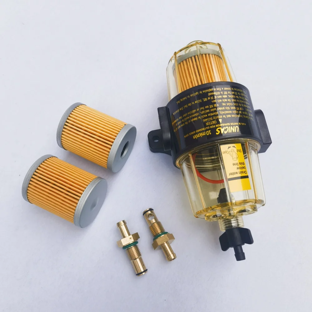 Fuel Filter Element Water Separator Assembly fuel filter fuel filter water separator for Honda Yamaha Suzuki Mercury Outboard Motor Boat Engine UF-10K UF10K
