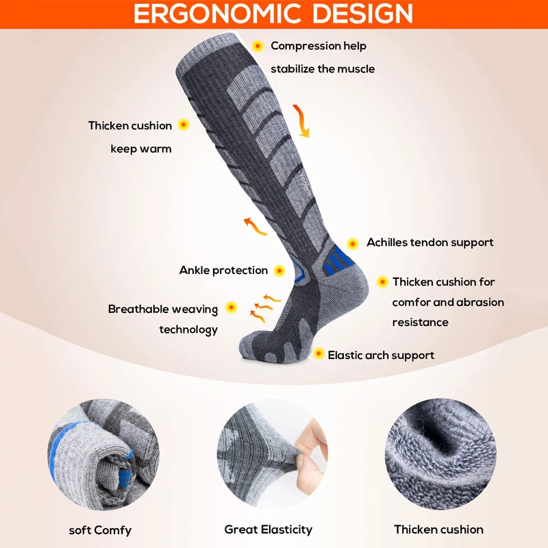 Рисунок 2 - Теплые лыжные носки из мериносовой