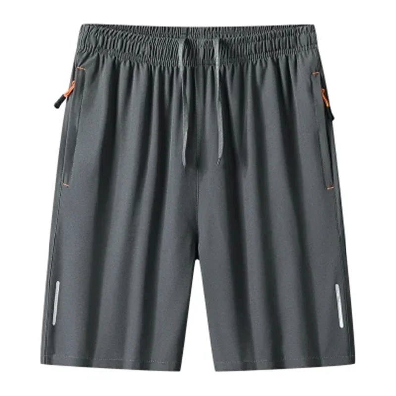 Sports Shorts Casual Sports Shorts for Men's Summer Ice Silk Breathable Loose Large Size Cool and Quick Drying Fashion Elastic Casua