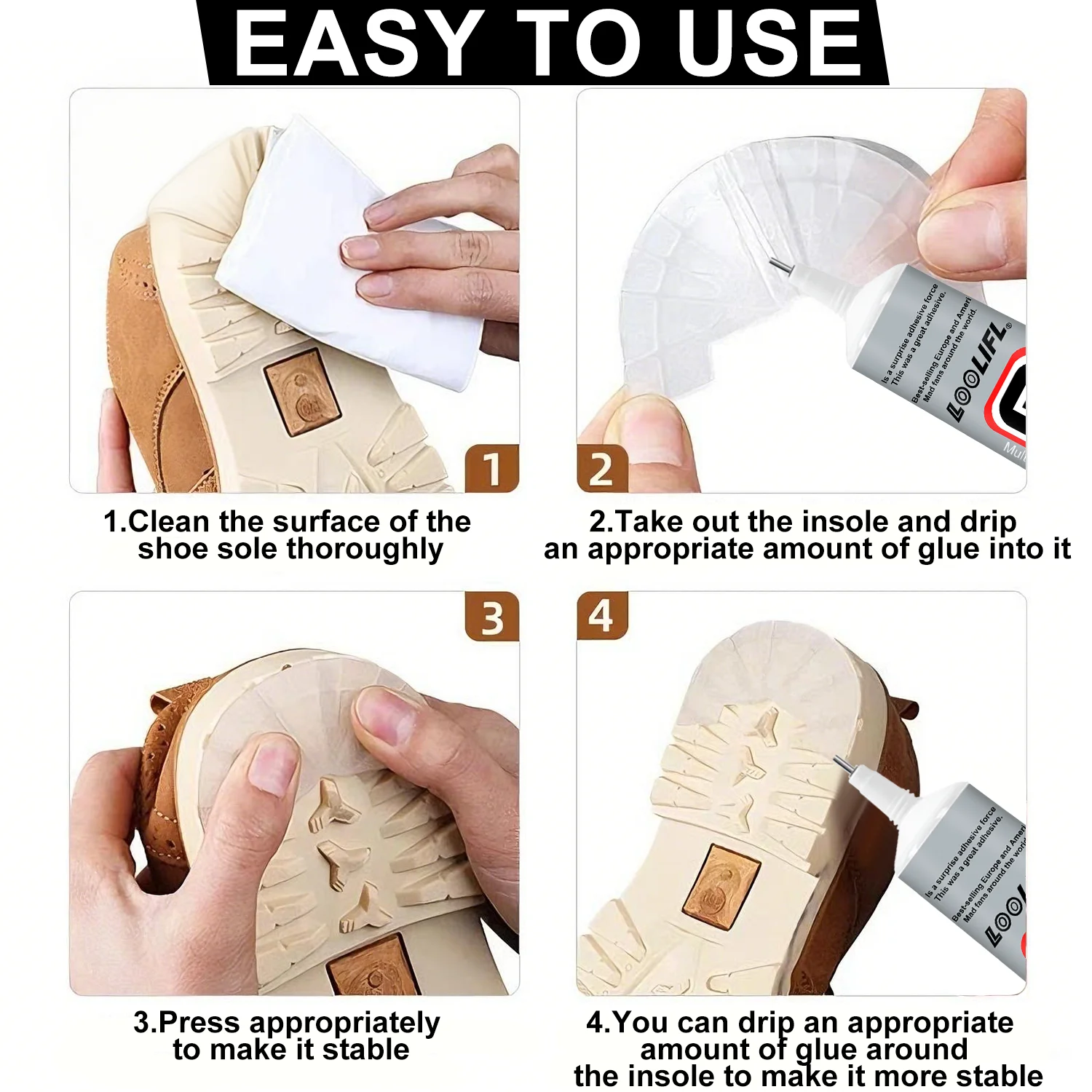 High-Strength Waterproof Transparent Repair Adhesive with Precision Applicator - Ideal for Screen, Glass, and Plastic DIY Projects